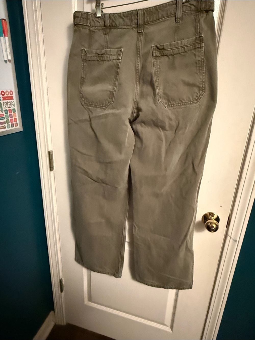 Free People Olive Wide-Leg Cargo Jeans - Picture 3 of 3